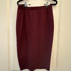 Apt. 9 Red Midi Pencil Skirt for Work